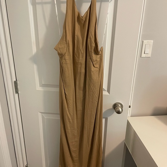 Size Large Lulus Nude Maxi Dress - Picture 3 of 3